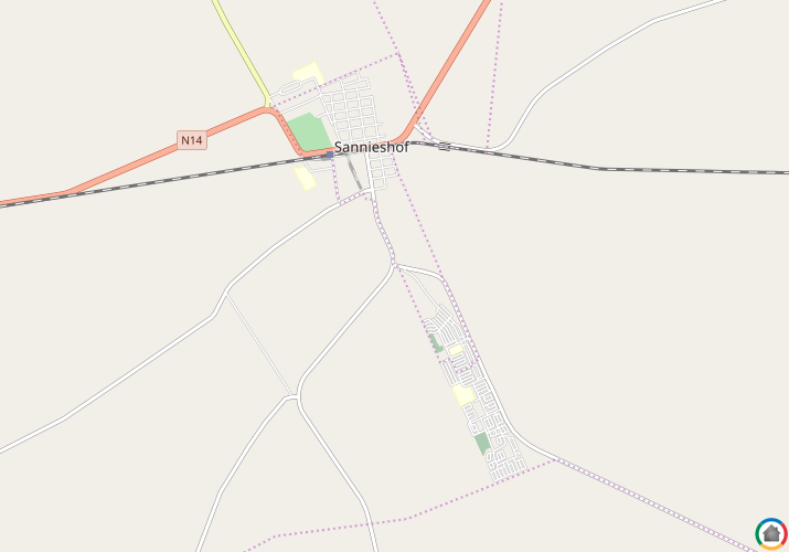 Map location of Sannieshof